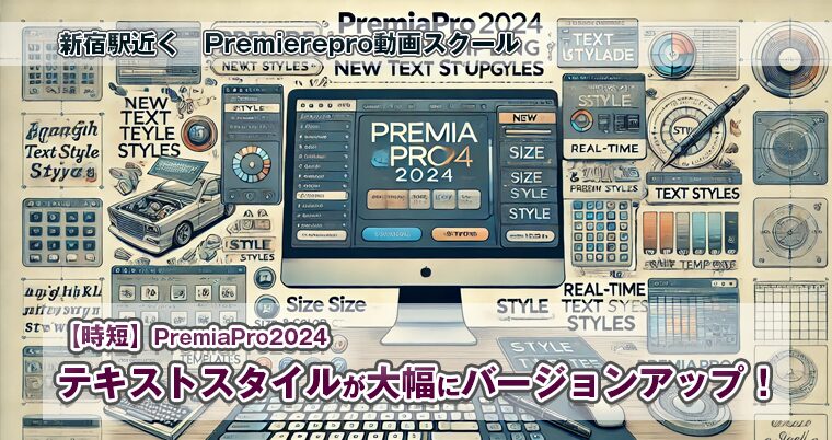 PremiaPro2024のテキストスタイルが大幅にバージョンアップ！便利さが向上