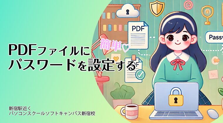 PDFにパスワードサムネ