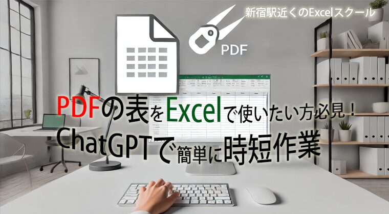 PDFの表をExcelで使いたい方必見！ ChatGPTで簡単に時短作業